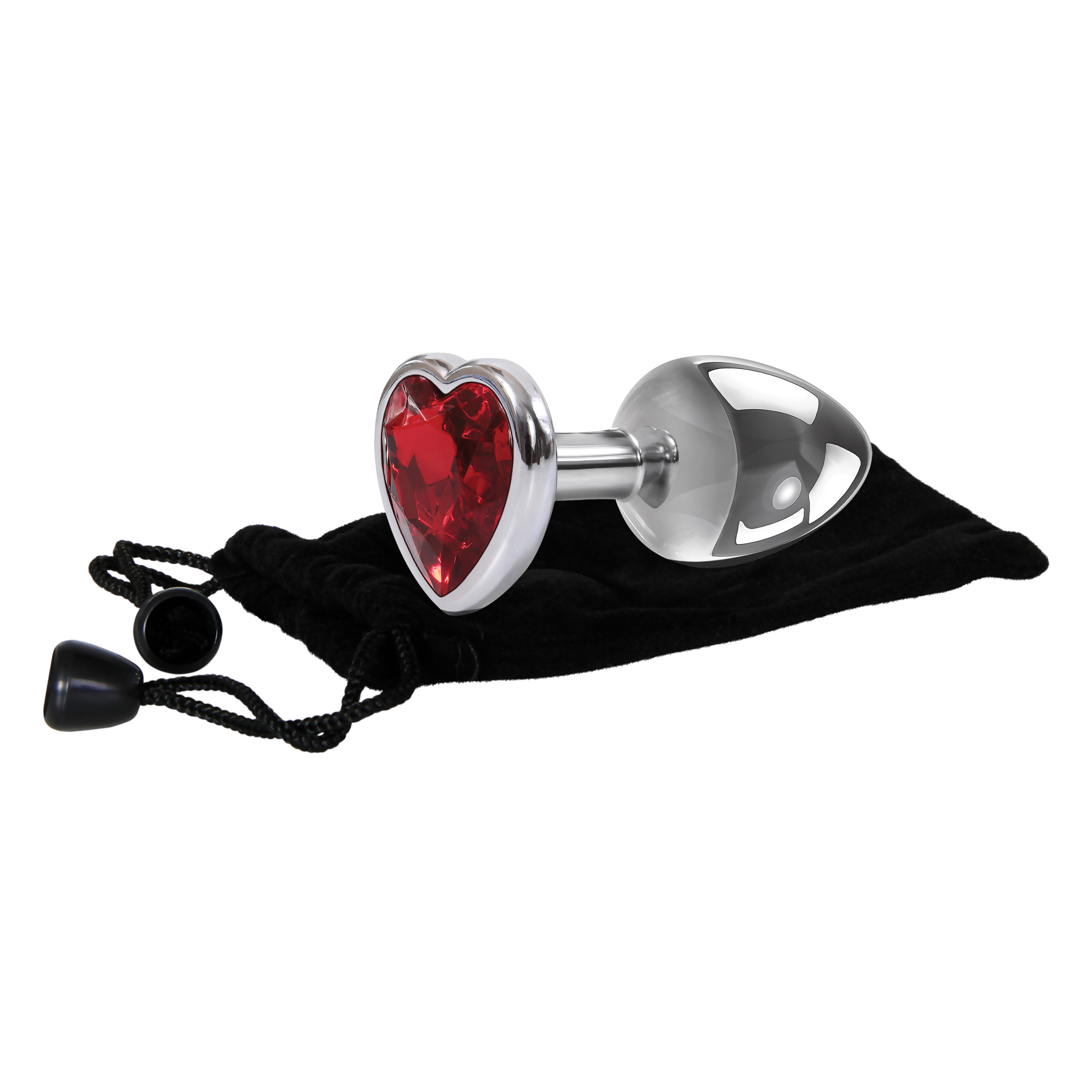 GEM ANAL PLUG RED HEART - SMALL