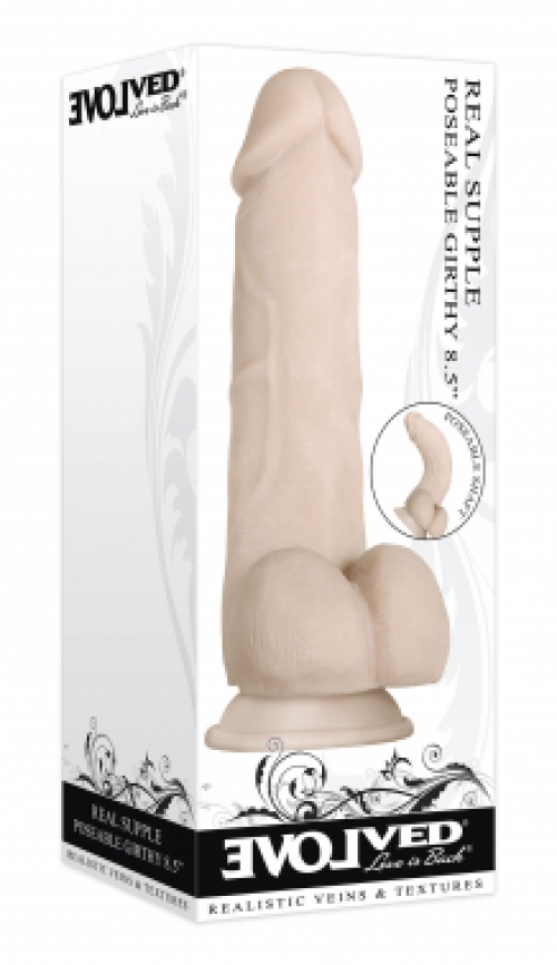 REAL SUPPLE POSEABLE GIRTHY 21,6 CM